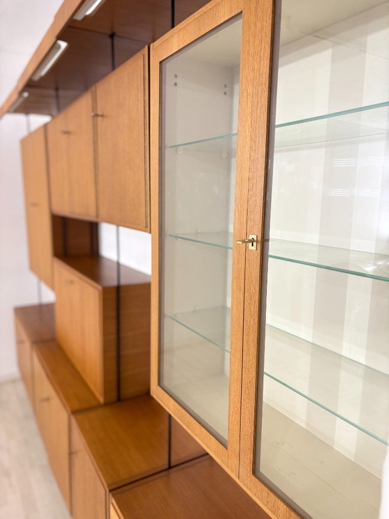 Image 1 of Omnia-plankensysteem, wandmeubel voor de woonkamer, wandplank van Ernst Dieter Hilker (1960)
