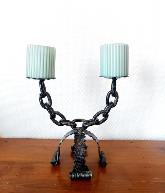 Image 1 of 2x Candelieri Brutalisti Italia, 1970