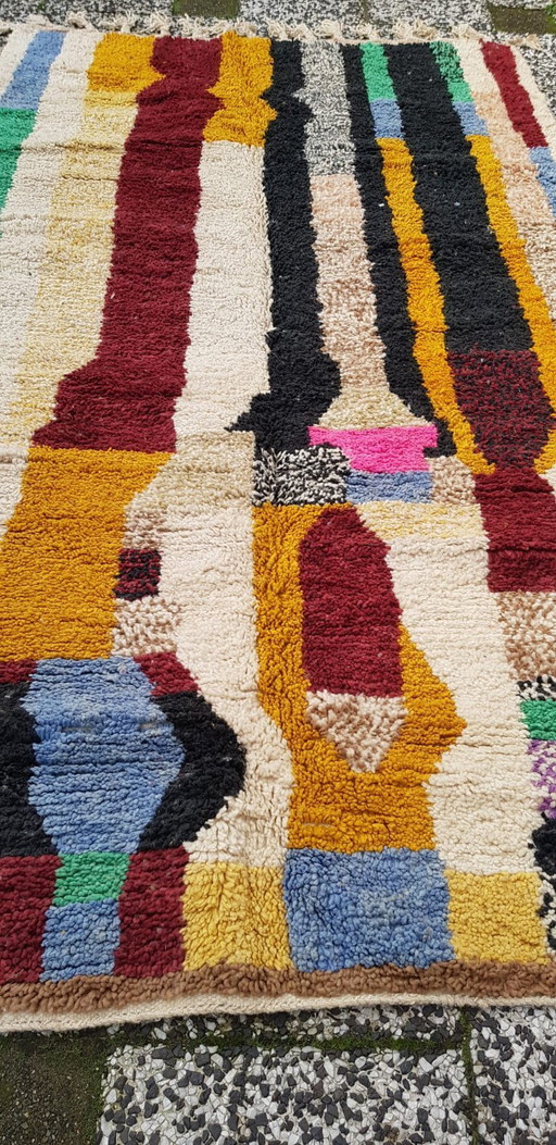 Handgeknoopt Berber kleed wol 263x148cm