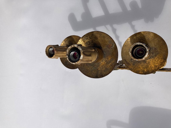 Image 1 of Brutalist Wrought Iron Wall Sconce