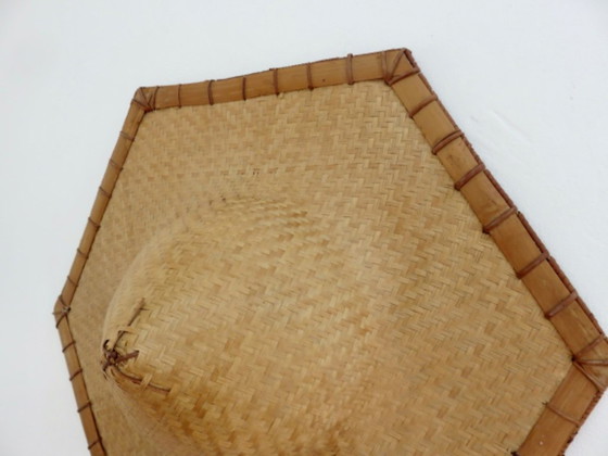 Cappello asiatico in rattan, decorazione murale vintage – Decorazioni murali (photo 9 of 10)