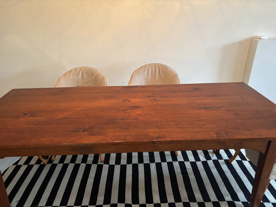 Image 1 of table à manger en bois de cerisier