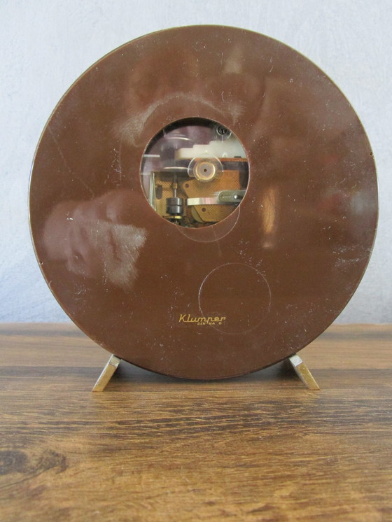 Image 1 of Sixties Junghans ATO-MAT Teak Desk Clock