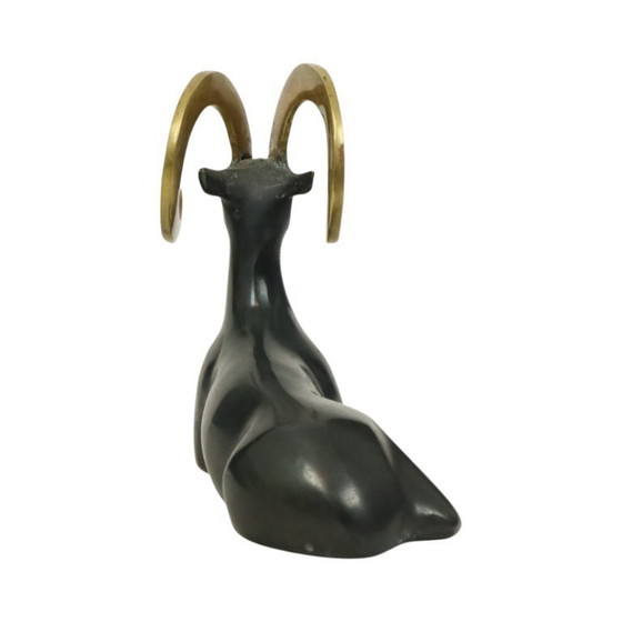 Image 1 of Statue de bélier en laiton de style Art déco
