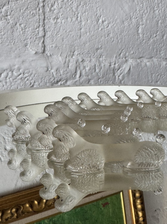 Image 1 of Art Deco Glass Poodle Knife Holder