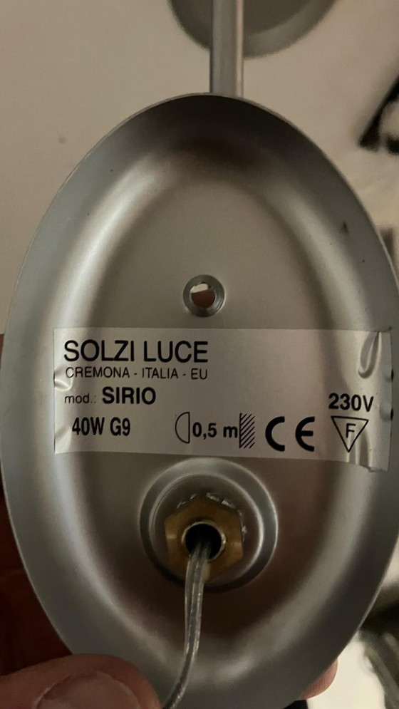 Image 1 of 3 wandlampen van het merk SOLZI LUCE: model SIRIO
