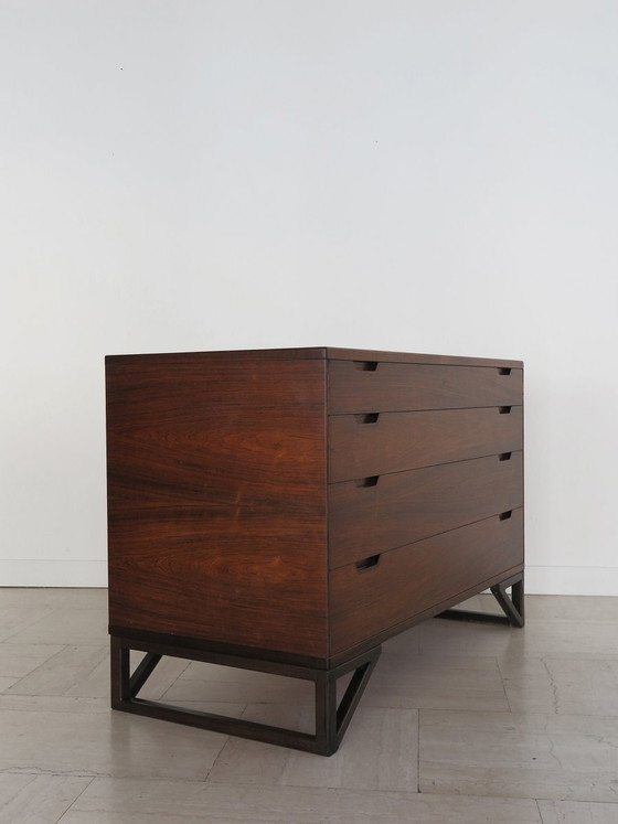 Dark wood Chest of drawers by Svend Langkilde, Denmark, 1960s, set of 2, Scandinavian (photo 19 of 23)