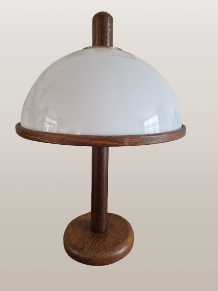 Steinhauer Table Lamp Mushroom – tafellampen, Glass, Wood (photo 2 of 5)