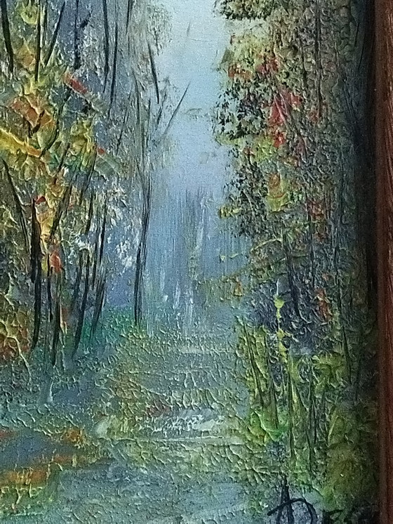 Image 1 of Petit tableau style impressionniste 