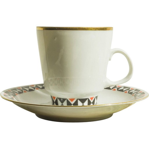 Vintage espresso set voor Freiberger Porzellan