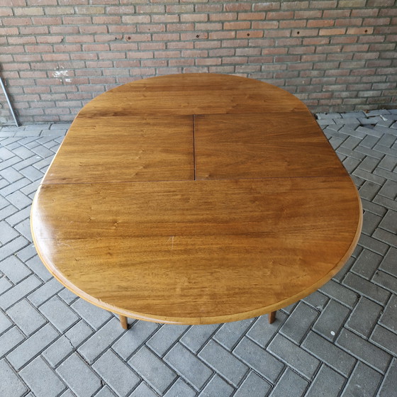 Image 1 of A A Patijn  poly z serie Zijlstra vintage ronde tafel uitschuifbare tafel