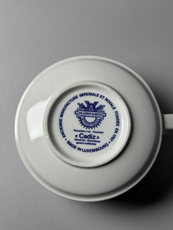 Image 1 of Villeroy & Boch - Vintage "Cadiz" thee- en koffieset voor 6 personen