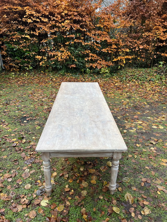 Image 1 of Grote Eiken Houten Eet(Klooster)Tafel