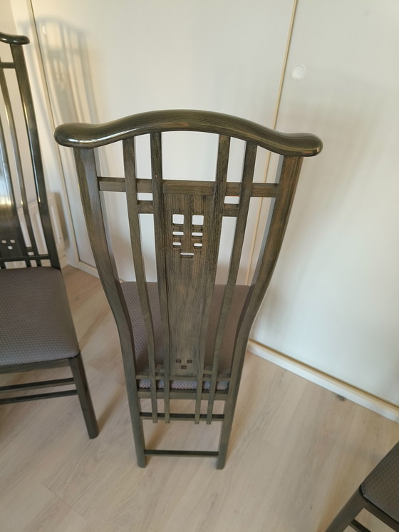 Image 1 of 4 Esszimmerstühle von Giorgetti Umberto Asnago