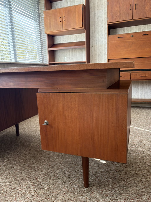 Scrivania da teakouten vintage Simpla Lux