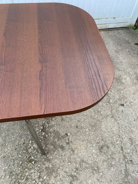 Image 1 of Mesa de teca Sam y cuatro sillas, modelo Fusion, de Sandra Kragnert para IKEA, Suecia, años 90