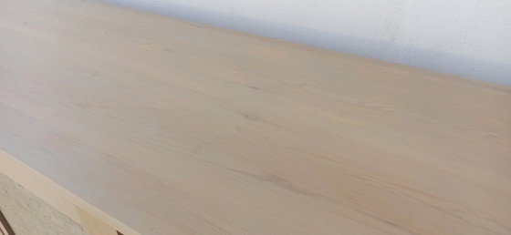 Image 1 of Scandinavian woden long sideboard. 