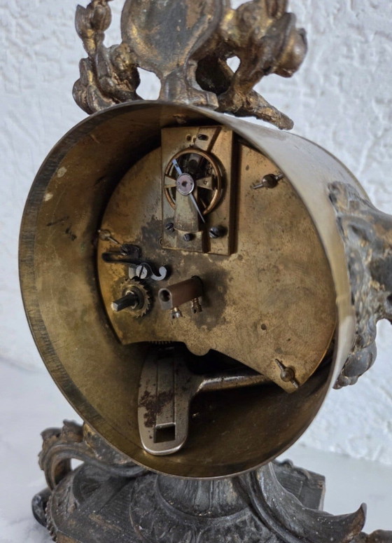 Antique Clock from 1884 – Metal, Brass (photo 5 of 7)