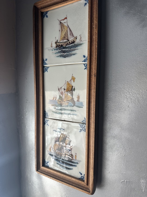 Image 1 of Wall decor Macuum Tiles Maritime in Frame Original