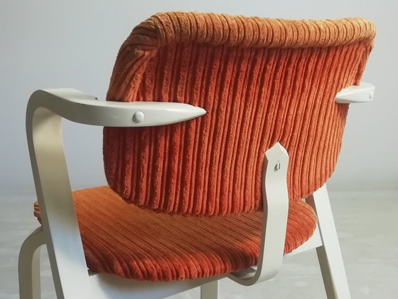 Image 1 of Orig. Asko Ilmari Tapiovaara Aslak Sedia 1946 FIN anni &#39;70 Sedia Arancione Artek