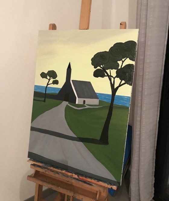 Image 1 of Öl auf bespanntem Keilrahmen 81x60cm.