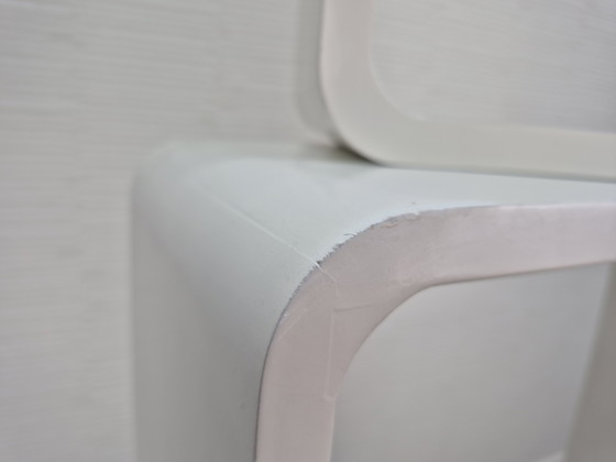 Image 1 of Cube/cube blanc, meuble modulaire vintage de l'ère spatiale.