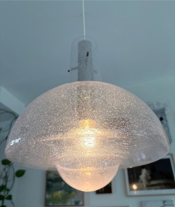 Lampada a sospensione Vintage Temde anni '70 – Lampade a sospensione, Cromo, Vetro (photo 2 of 6)