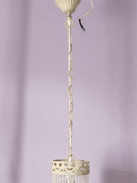 Image 1 of Kronleuchter mit Kristalltropfen