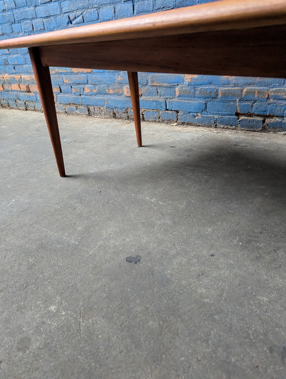 Image 1 of Vintage teak coffeetable / leisteen blad