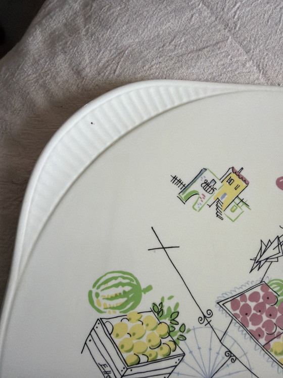 Image 1 of Grünstadt Keramik cake dish, 1950s.