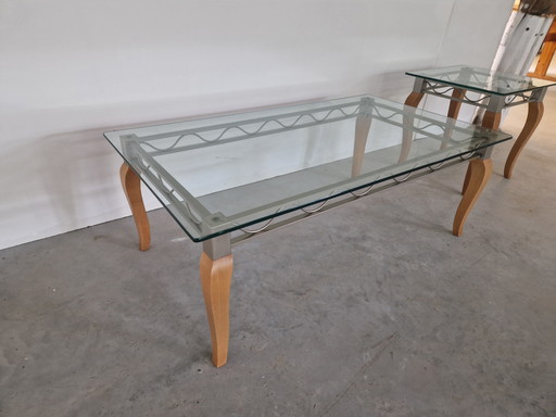 Pierre vandel coffee table and side table