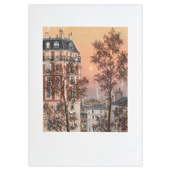 Image 1 of Fabienne DELACROIX París - Amanecer en Montmartre. Pigmento de archivo firmado.