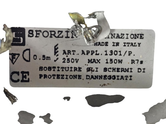 Sforzini Illuminazione - Wandleuchte - Metall - Glas - Italien - 80er – Wandleuchten (photo 3 of 6)