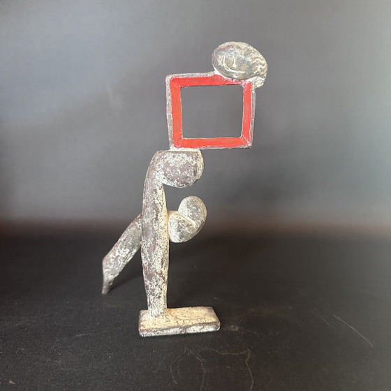 Image 1 of Uniek bronzen beeld – Pierre Lumey (1948–), gesigneerd ‘PL 99’ 