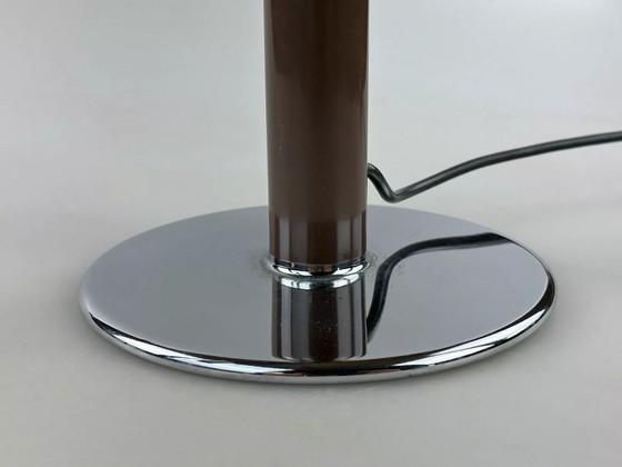 Image 1 of 60s 70s table lamp Ingo Maurer Gulp tube lamp chrome metal Space Age
