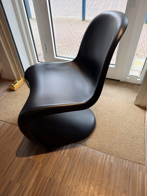 Image 1 of 4 chaises Verner Panton Vitra noires