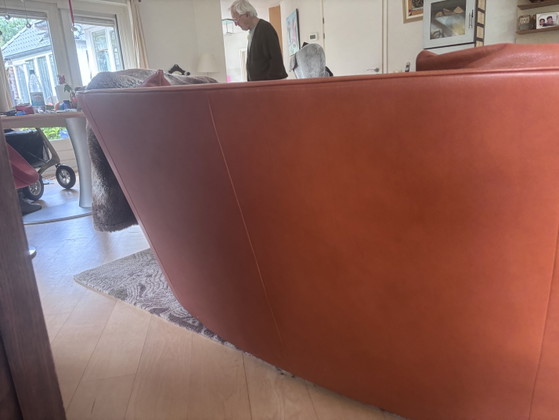 De Sede Bank + Poef – Banken, Leather, Metal (photo 4 of 7)