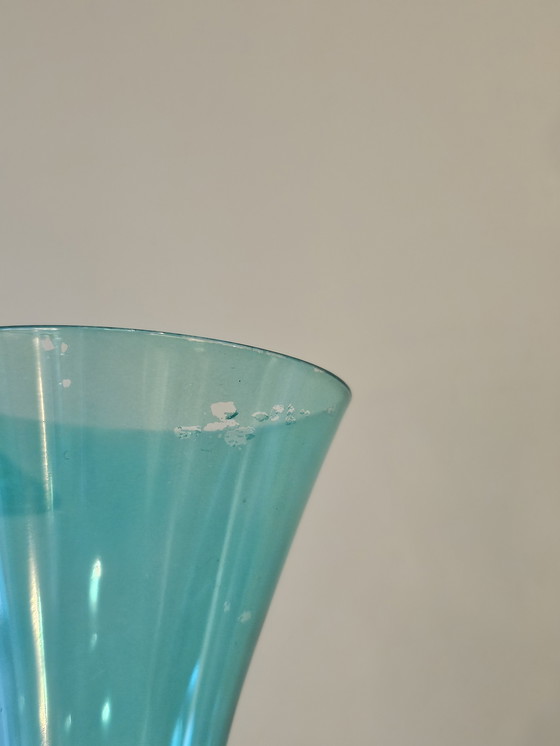 Image 1 of High Crystal Champagne Blue Purple Green Vintage