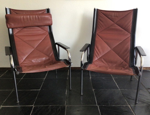 2 lounge stoelen Hans Eichenberger voor Strässle International