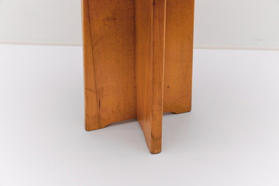 Image 1 of Conjunto de 6 taburetes de roble al estilo de Pierre Chapo, Francia, años 60