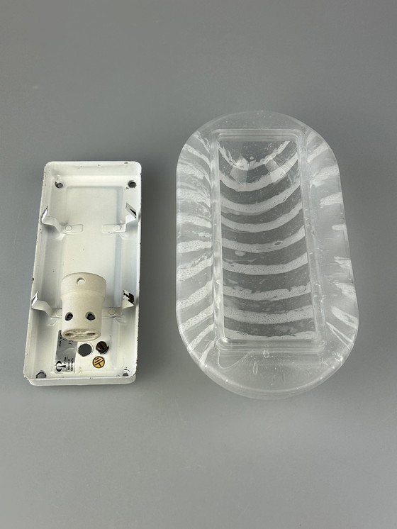 Image 1 of 60s 70s wandlamp Peill & Putzler Duitsland glas & metaal space age design