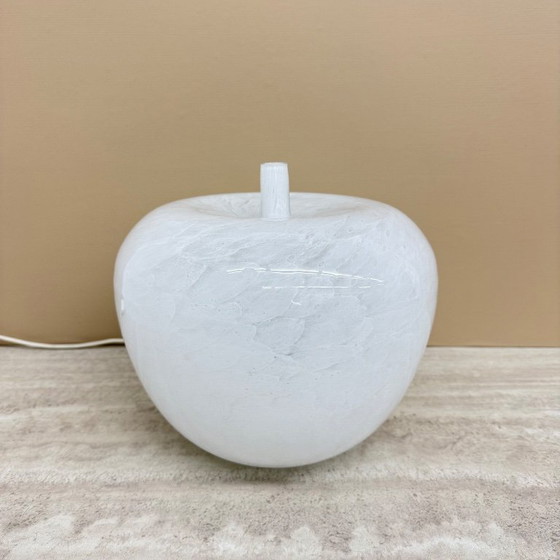 Image 1 of Vintage Eickmeier vintage glass table lamp apple shaped , 1970s