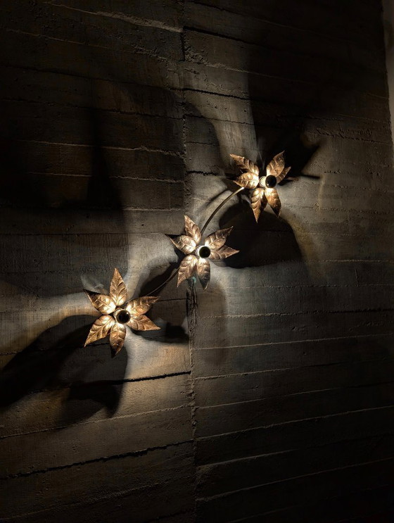 Image 1 of Lampada da parete Flowers, Belgio, anni '70