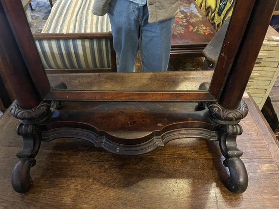 Image 1 of Miroir Psyché en acajou