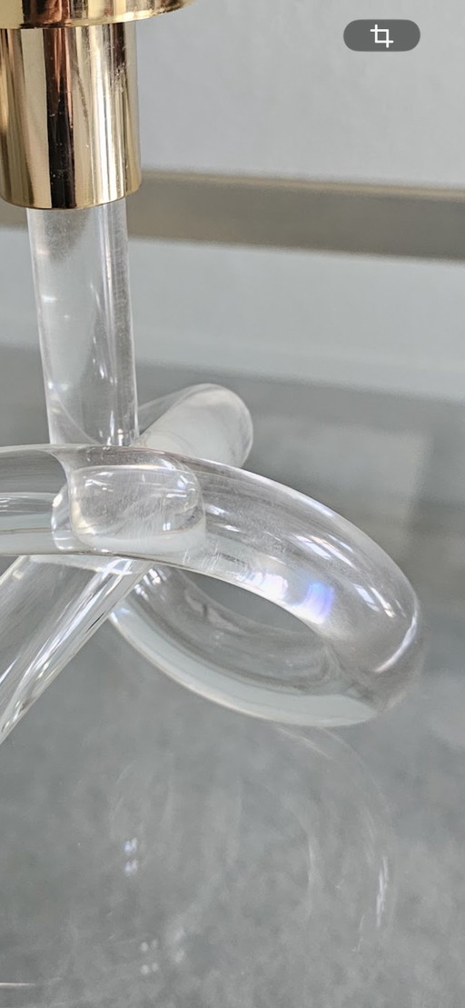 Candlestick Pretzel Dotothy Thorpe – kandelaars en kaarsen, Plexiglass, Metal (photo 2 of 5)
