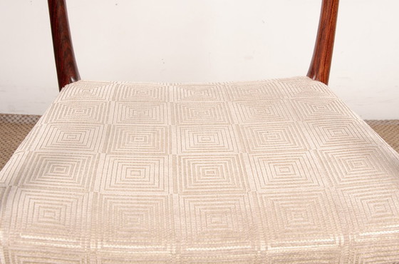 Image 1 of Fauteuil Danois en Palissandre et tissu, modèle 64 par Niels Otto Moller pour Moller’s Mobelfabrik 1960.