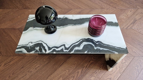 Image 1 of Coffee table made of real panda marble