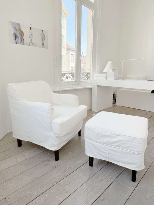 Sillón Rocksjön con reposapiés
