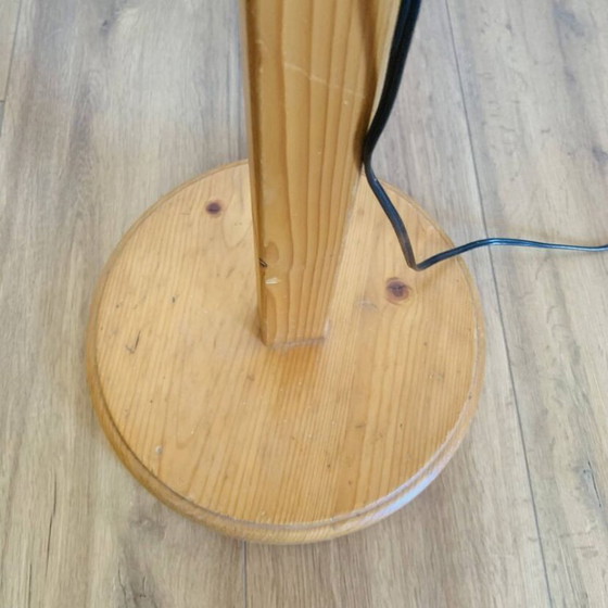 Image 1 of Lampada da terra vintage articolata in legno di pino – design scandinavo
