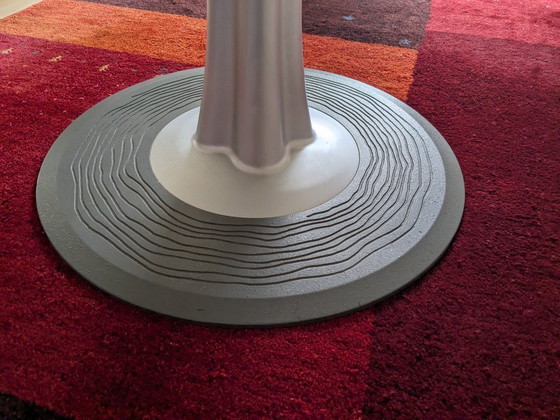 Image 1 of Leolux LX round glass table with tree base in silver